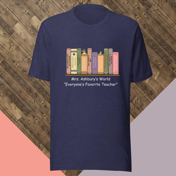 Mrs. Ashbury Bookshelf - Vintage (Heathered and Vintage Colors)Unisex t-shirt