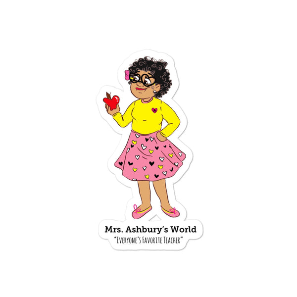 Mrs. Ashbury Apple Bubble-free stickers