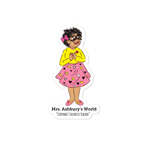 Mrs. Ashbury Happy Heart Bubble-free stickers